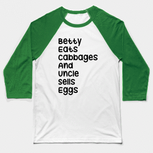 Betty eats cabbages Baseball T-Shirt